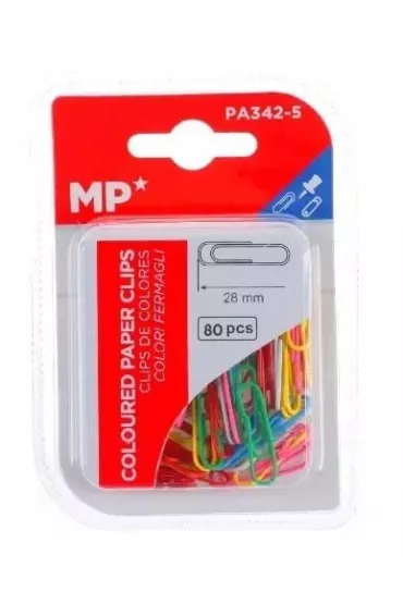 Mp Main Paper Spinacz biurowy kolorowe 28mm