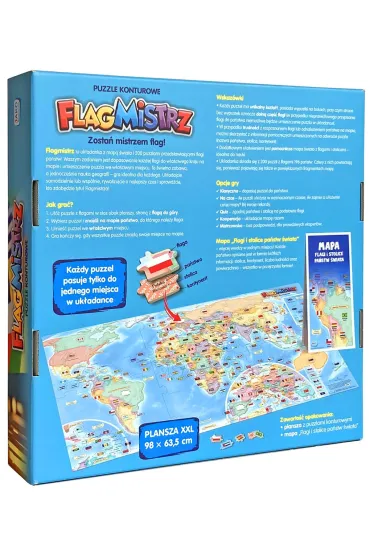 GRA FLAGMISTRZ PUZZLE KONTUROWE PUD Jako