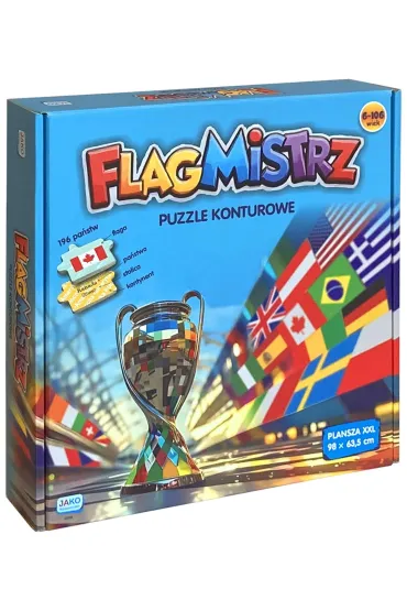 GRA FLAGMISTRZ PUZZLE KONTUROWE PUD Jako