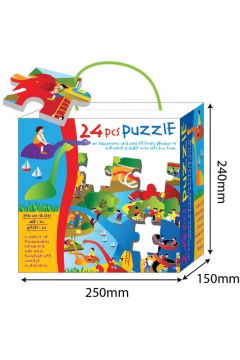 Puzzle piankowe 24 el. Dino Russell