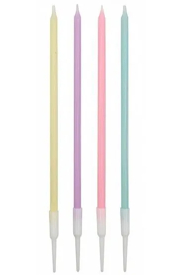 �wieczki na tort 19cm mix 8 szt PARTY GO