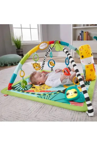 Fisher-Price. Mata edukacyjna 3w1 Las tropikalny HJW08 Mattel