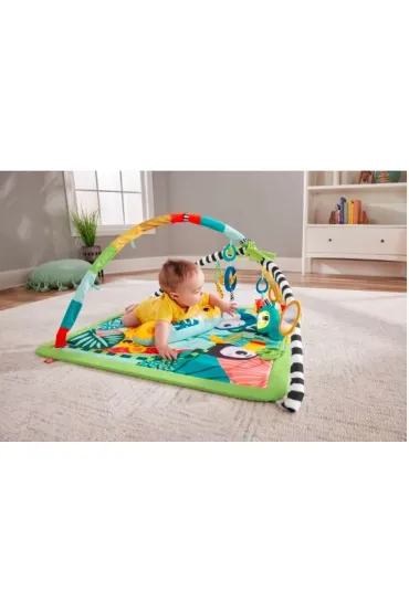 Fisher-Price. Mata edukacyjna 3w1 Las tropikalny HJW08 Mattel