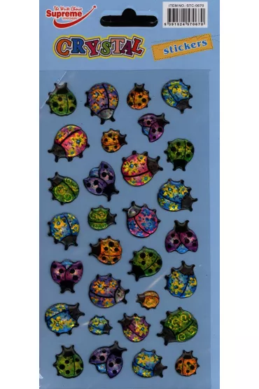 3Z Naklejka Crystal Biedronki