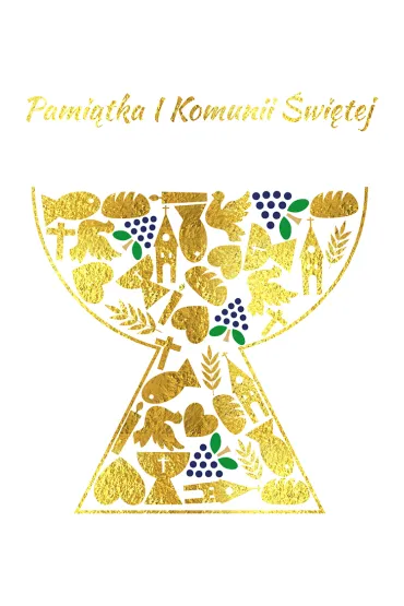 Karnet B6 Komunia - Hostia