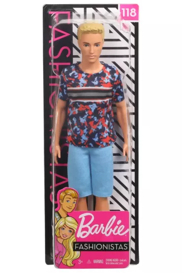 Barbie Ken Fashionistas niebieskie spodenki Mattel