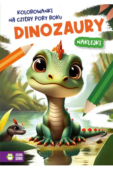 Kolorowanki na cztery pory roku. Dinozaury