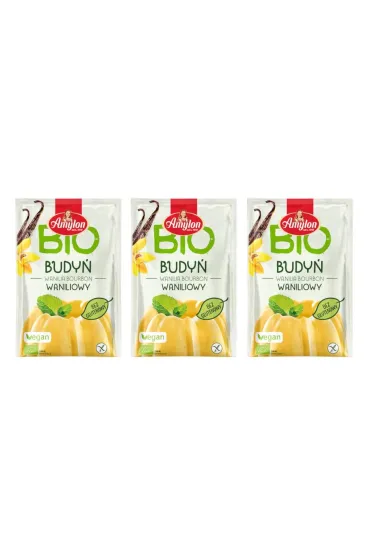Amylon Budy� waniliowy bezglutenowy  Zestaw 3 x 40 g Bio