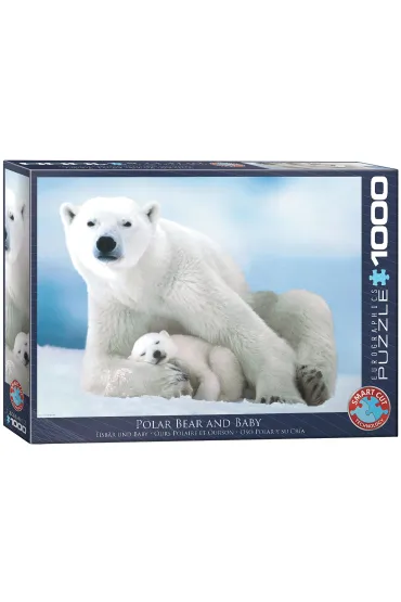 Puzzle 1000 el. Nied�wied� polarny i dziecko Eurographics