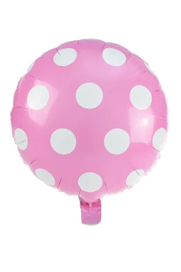 Balon foliowy kropki jasnor�owy