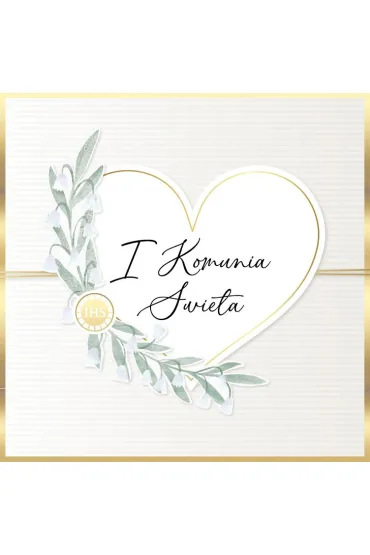 Kukartka Karnet Primus Komunia KPE-0249