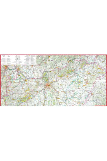 W�gry mapa samochodowa 1:520 000 laminat 2024