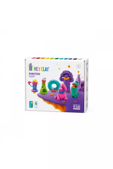 Hey Clay - Zestaw Potwory 15 el. Tm Toys