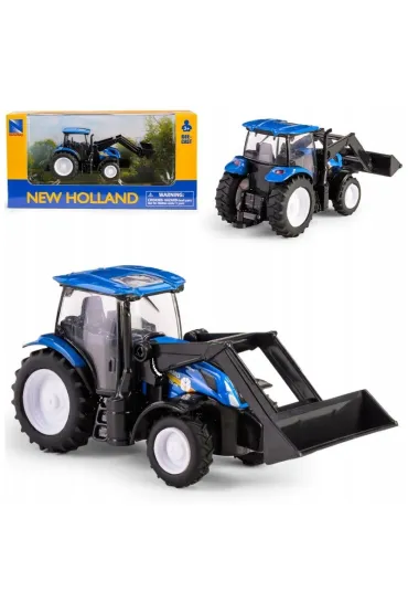 Mini New HollandTraktor T6 z �opat� Daffi