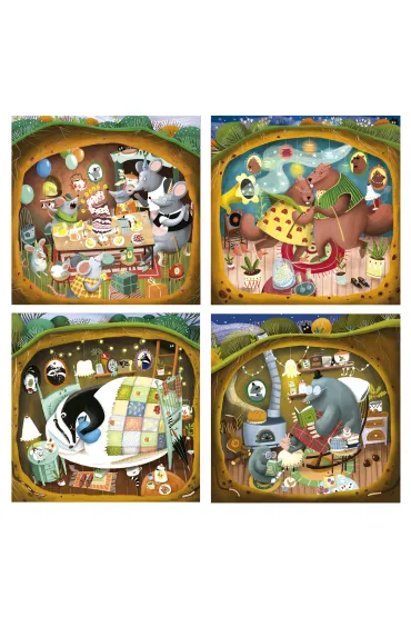 Puzzle 4w1 Le�ne opowie�ci Educa