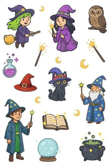 Herma Naklejki Magic Czarodzieje