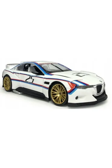 Model 1:24 BMW 3.0 CSL Hommage bia�y �wiat�o + d�wi�k Pulio