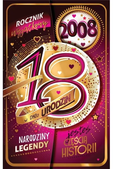 AbCard Kartka okoliczno�ciowa Urodziny 18