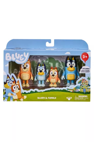 Bluey Figurki 4Pak Rodzinka