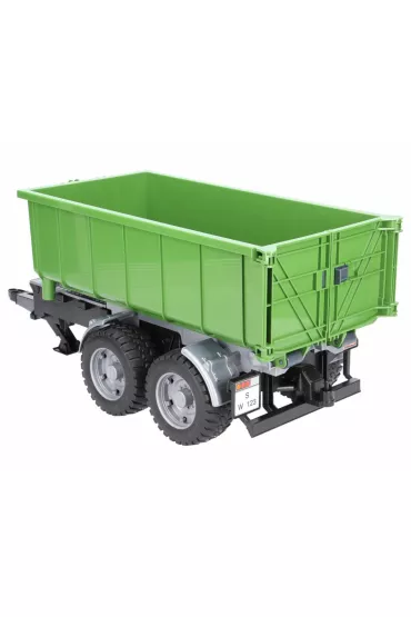 Przyczepa z kontenerem do traktor�w - zielona Bruder