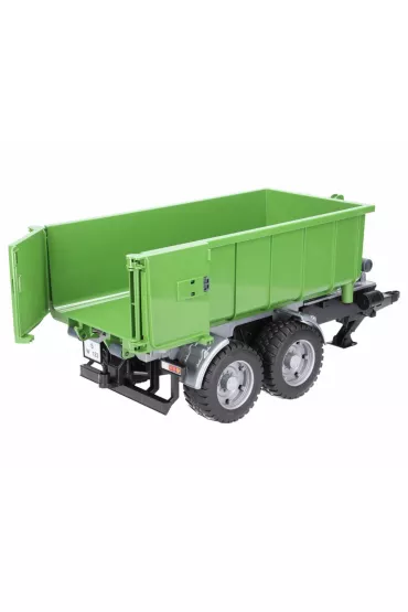 Przyczepa z kontenerem do traktor�w - zielona Bruder