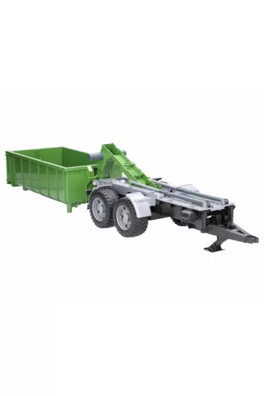 Przyczepa z kontenerem do traktor�w - zielona Bruder