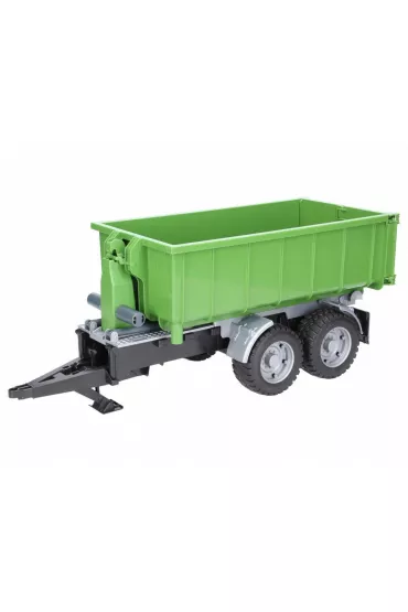 Przyczepa z kontenerem do traktor�w - zielona Bruder