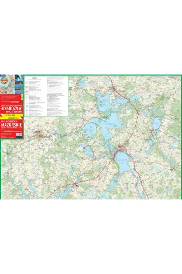 see you! In? Mapa turystyczna Wielkie Jeziora Mazurskie 1:60 000