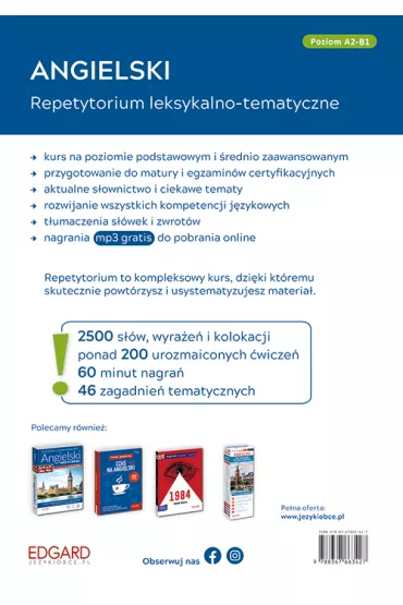 Angielski. Repetytorium leksykalno-tematyczne A2-B1