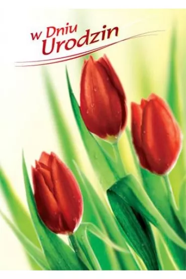 Art Nuvo Karnet B6 Kwiaty - W dniu urodzin