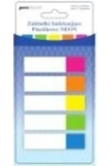 Polsirhurt Zak�adki indeksuj�ce neon plastik 2x45mm 125 szt.