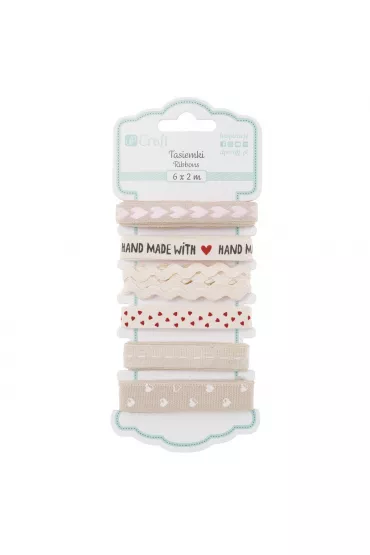 dpCraft Tasiemki bawe�niane handmade with love 6 x 2m