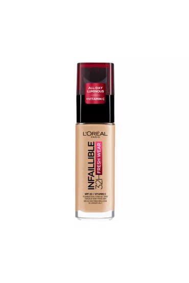 LOreal Paris Infallible 32H Fresh Wear Foundation d�ugotrwa�y podk�ad do twarzy 120 Vanilla 30 ml