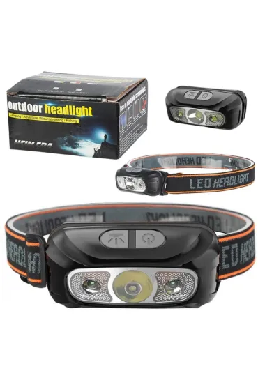 LeanToys Latarka czo�owa LED 6 tryb�w wodoodporna