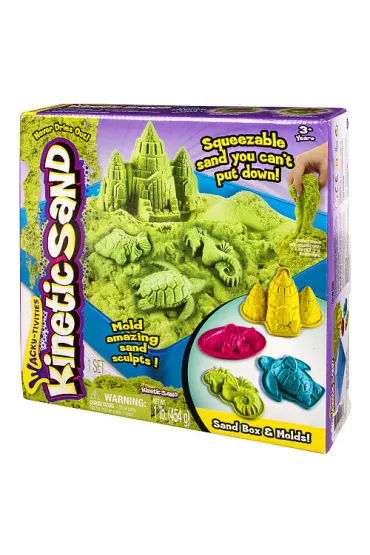 Kinetic Sand - podwodny �wiat + foremki 454g zielony * Libra