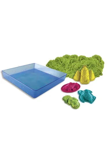 Kinetic Sand - podwodny �wiat + foremki 454g zielony * Libra