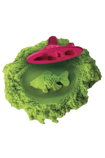 Kinetic Sand - podwodny �wiat + foremki 454g zielony * Libra