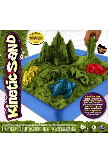 Kinetic Sand - podwodny �wiat + foremki 454g zielony * Libra