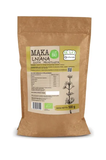 Bio Qlinar M�ka lniana z�ota pe�not�usta bezglutenowa 500 g Bio