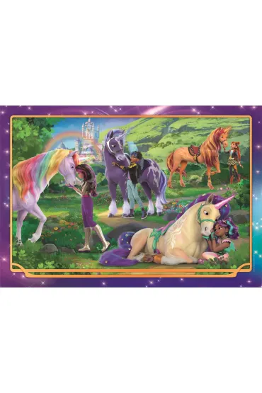 Puzzle 104 el. SuperColor. Unicorn Academy Clementoni