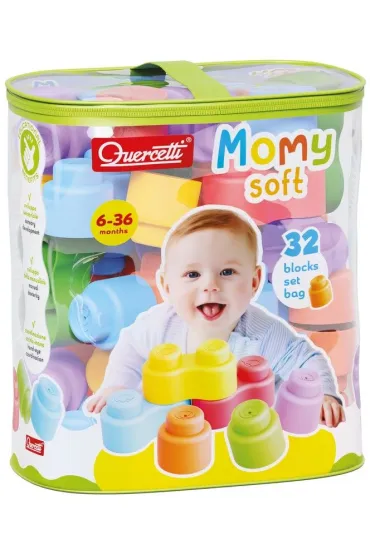 Quercetti. Mi�kkie klocki Momy 32 element�w