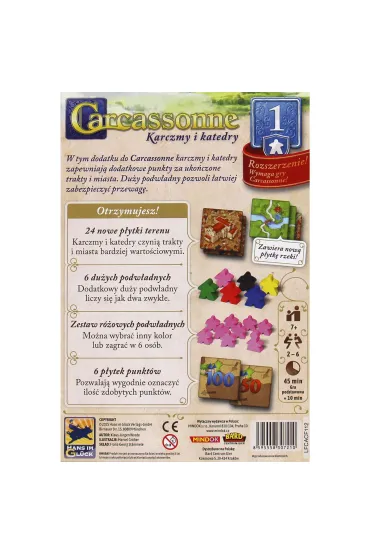 Carcassonne 1 Karczmy i Katedry Edycja 3 Bard Centrum Gier - Klaus-J�rgen Wrede