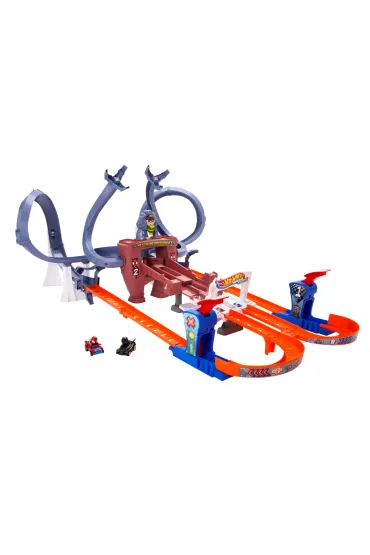 Hot Wheels Marvel Spiderman tor Races Verse HPL34 Mattel
