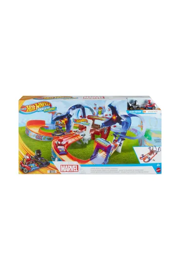 Hot Wheels Marvel Spiderman tor Races Verse HPL34 Mattel