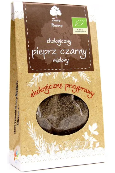 Dary Natury Pieprz czarny mielony 50 g Bio