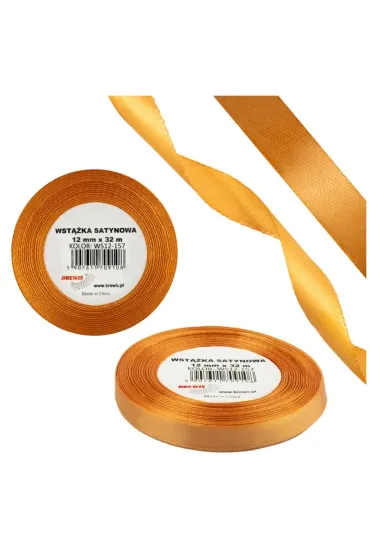 Brewis Wst��ka satynowa 12mm nagietkowy 32 m