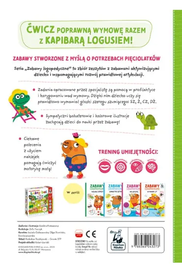 �wicz� �ama�ce. Kapitan Nauka. Zabawy logopedyczne. Kapibara Logu�