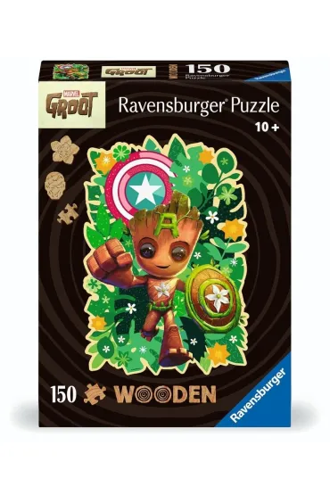 Puzzle 150 Marvel Groot Wooden Ravensburger