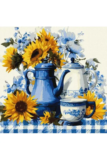 Ideyka Malowanie po numerach - S�oneczna kawa 40x40cm