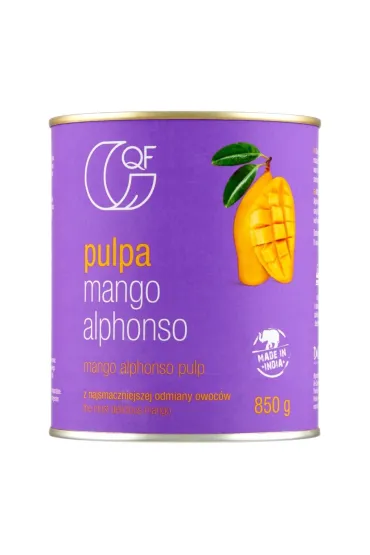 Quality Food Pulpa z mango Alphonso 99,9% mango 850 g
